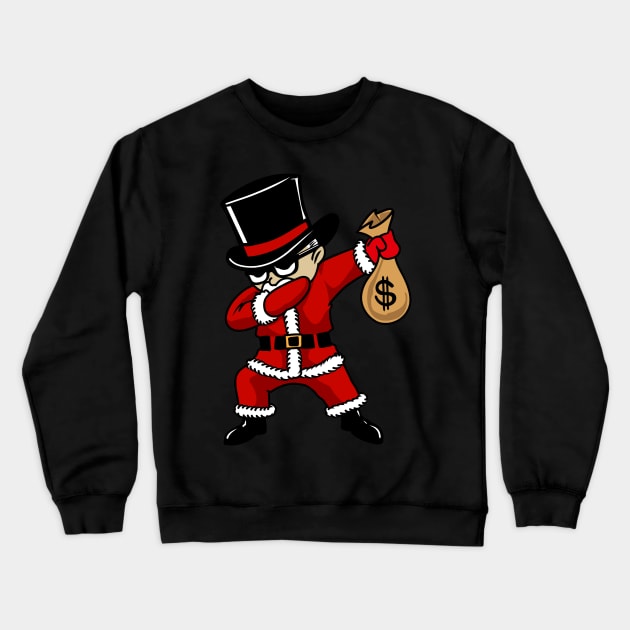 Rich Santa Dab Crewneck Sweatshirt by XXII Designs